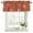 Brick, Rust, Cinnamon, variant on Vintage Chartreuse Starfish Curtain Valances for Windows, Kitchen Valance Window Treatments Panel 2 Pack, Summer Coastal Beach Marine Rod Pocket Short Curtains for Bathroom Bedroom 42 x 12 Inch