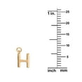 thumbnail image 2 of Precious Stars 14K Goldplated Sterling Silver Unisex Polished "H" Charm - No Chain, Pendant Only, 2 of 3