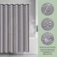thumbnail image 4 of REGALWOVEN V-Stripe Shower Curtain Sets, Waterproof Fabric Bath Curtain with 12 Hooks, Washable Minimalist Modern Hotel-Style Grey 71"W x 71"L, 4 of 7