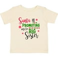 thumbnail image 3 of Inktastic Santa is Promoting Me to Big Sister Girls Baby T-Shirt, 3 of 5