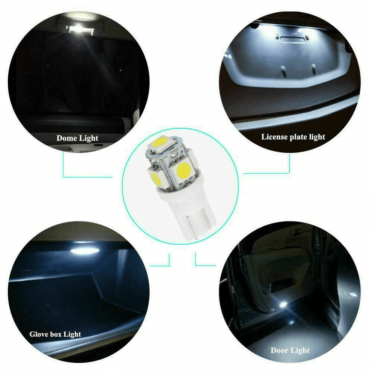 8Pcs Canbus Car LED Interior Light Kit For Suzuki Swift 2004-2007 2008 2009 2010 Map Dome Trunk License Plate Lamp Ceiling Bulbs - 34