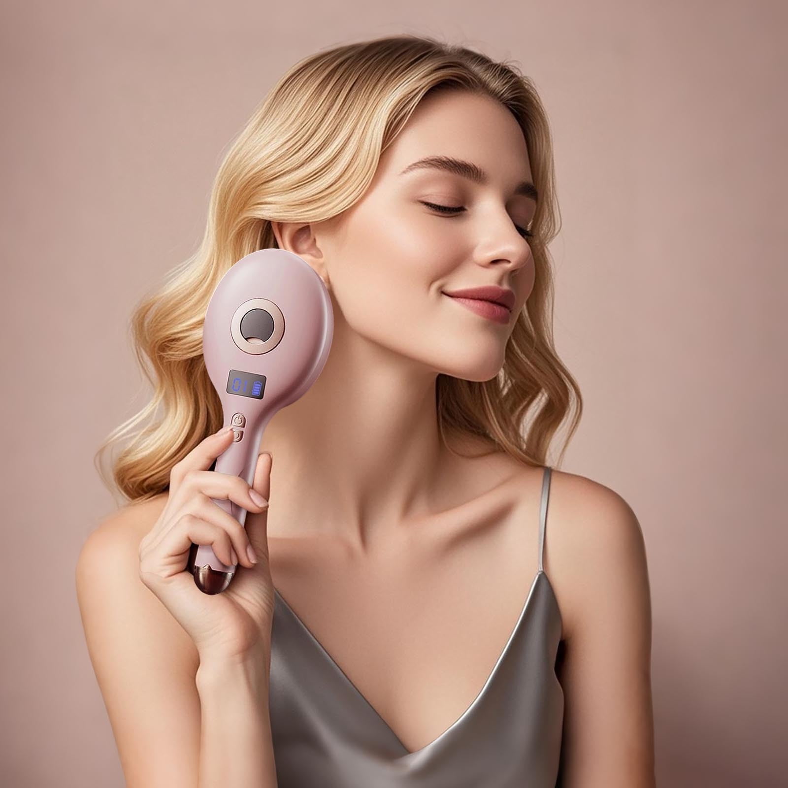 2 In 1 Styling Brush For Wet And Dry Hair With Smooth Glide Technology Enhances Shine Reduces Frizz For Perfectly Sleek Results