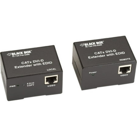 Black Box CATx DVI-D with DDC SL Extender Kit - 1 Input Device - 1 Output Device - 164.04 ft Range - 2 x Network (RJ-45) - 1 x DVI In - 1 x DVI Out - WUXGA - 1920 x 1200 - Category 6