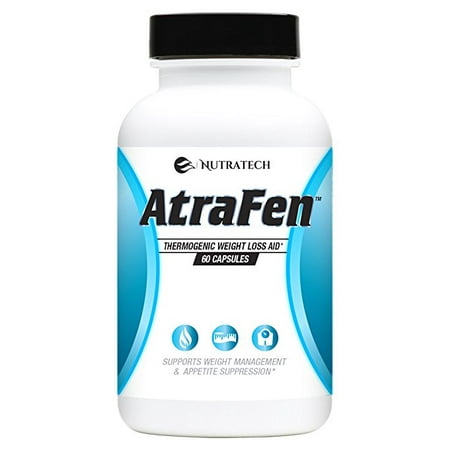 Nutratech Atrafen Powerful Fat Burner and Appetite Suppressant Diet Pill System for Fast Weight