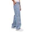 thumbnail image 2 of Jeans de mezclilla MCHK 8029. Corte carpintero, Tiro alto. Para caballero, Azul claro. MCHK  Carpintero, 2 of 5