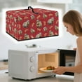 thumbnail image 3 of FOR U DESIGNS Capybara Gingerbread Man Pattern Microwave Oven Cover Foldable Machine Protector Decorative Dustproof Protections for Toaster Oven Christmas Decoration Accessories-S, 3 of 8