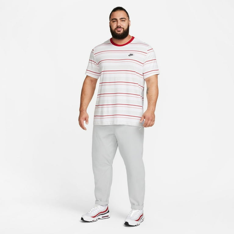★★Nike★★ Club Woven Track Pants M Light Smoke Grey White Nike Club Men's Woven Tapered Leg Pants Color: Light Smoke