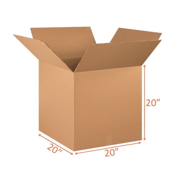 (2 Pack) 20x20x20 Size Shipping and Packing Box - Quantity per Order: (2 Boxes per Order of 1)