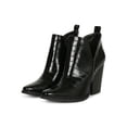 thumbnail image 5 of Women's Cutout Pointed Square Tip Stacked Heel Ankle Bootie 19797, 5 of 6