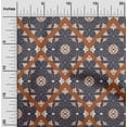 thumbnail image 1 of oneOone Cotton Cambric Fabric Swirl Ikat Print Sewing Fabric BTY 56 Inch Wide, 1 of 4