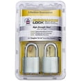 thumbnail image 4 of Heavy-Duty Stainless-Steel Commando Lock Padlock – 2 Pack- Military Grade Weatherproof Security Lock for Storage Shed, Garage, Lockers, Toolboxes, Construction Site Storage and More, 4 of 4
