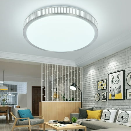 

3000~6500K Round LED Ceiling Light Suitable For Bedroom Living Room Bathroom Kitchen Corridor (Monochrome White Light 24w)