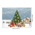 thumbnail image 3 of Falleo Clearance Christmas Outdoor Garage Door Tapestry Cloth Holiday Party Decoration Background Cloth Matching Hanging Cloth Multi Size, 3 of 6