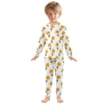 thumbnail image 3 of joogoo Flowers Pajamas Set Long Sleeve Soft Cotton Sleepwear 2 Piece 18M, 3 of 7