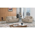 thumbnail image 2 of EK042 Tan Color With Italian Leather Chair, 2 of 5