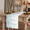 thumbnail image 2 of Table Runners 72 Inches Long Dress Scarves, Eucalyptus Leaves Farmhouse Kitchen Table Runner, Coffee Tablerunners, Turquoise Summer Botanical Weeping 14x72 Inch, 2 of 9