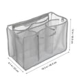 thumbnail image 2 of LOLIPPYY Clear Bag Organizer For Camping Clean Up In Grey 1Pack, 2 of 6