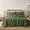 Green-Full, variant on Pure Flax Linen Bedding Set - Stone Washed Fabric Deep Pocket Fitted Sheet Farmhouse Flat 2owcases ( Full)