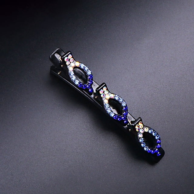 Fiudx Horquilla para El Pelo, Accesorio para Flequillo de Doble Capa, Fijador Brillante para El Cabello de La Frente, Soporte Elegante para Recogidos, Ideal para Fiestas, Bodas, Trabajo, Regalo Perfe