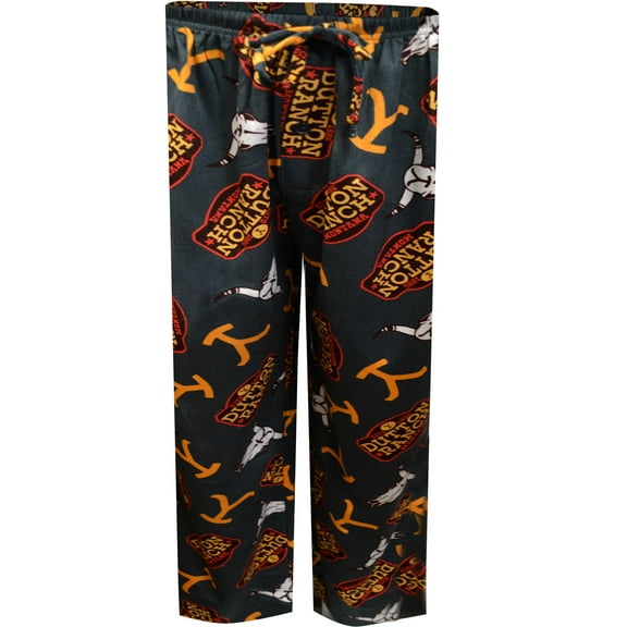 Briefly Stated Mens Yellowstone Dutton Ranch Silky Fleece Lounge Pants (Medium)
