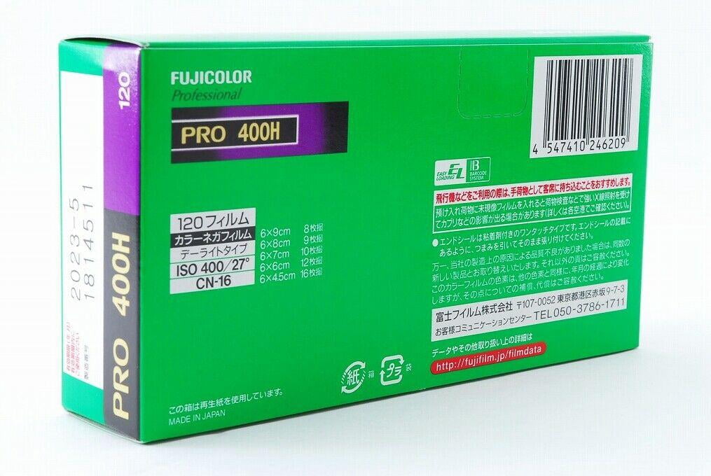 Fujifilm 16326119 Fujicolor Pro 120, 400H Color Negative Film ISO