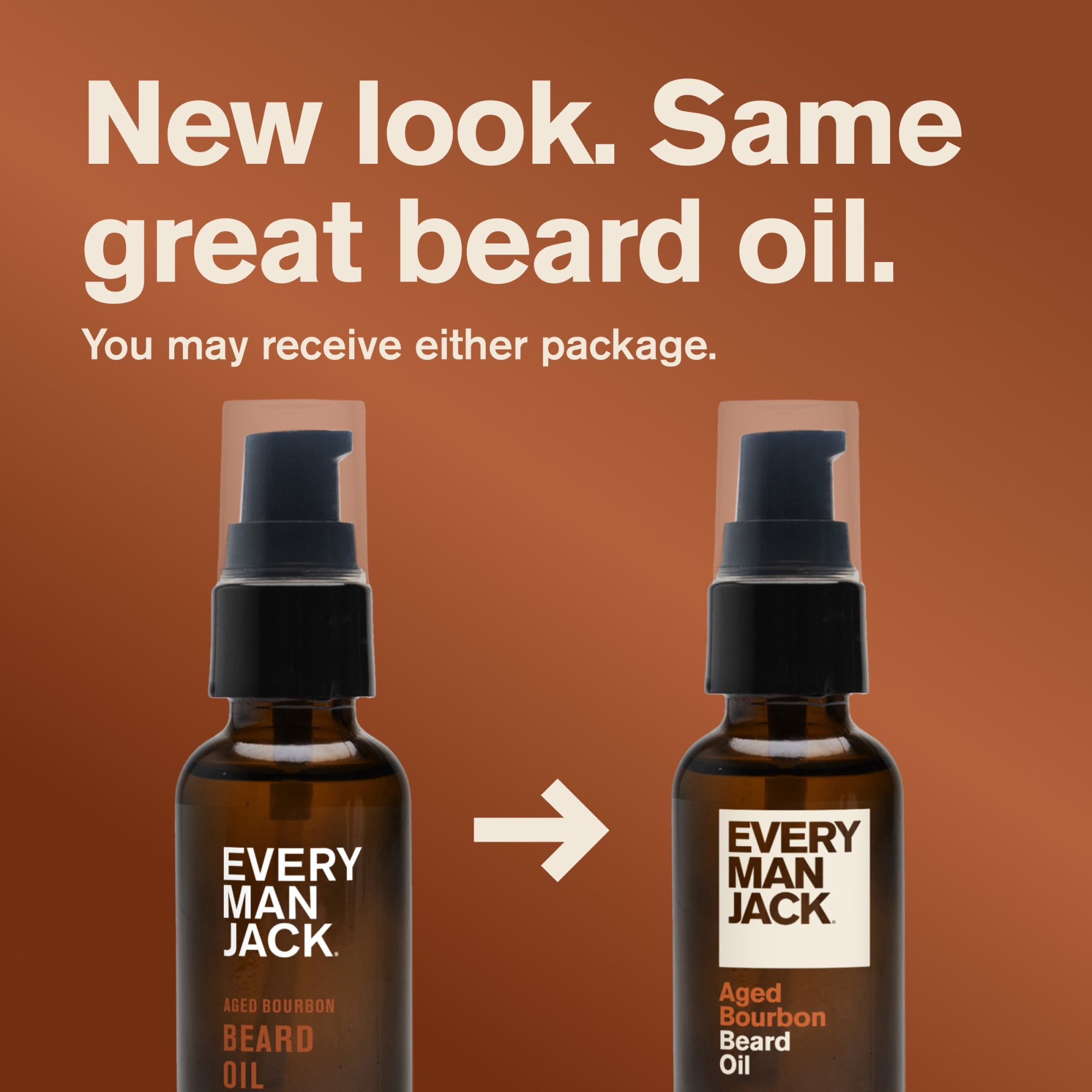 (6 pack) Every Man Jack Aged Bourbon Beard Oil for Men Deeply Moisturizes & Softens Your Beard, Naturally Derived with Shea Butter & Argan Oil 1 fl oz, 1 Count