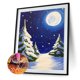 thumbnail image 1 of Cuadros Decorativos Kit de noche de Navidad de pintura de diamante de taladro redondo completo 5D DI Likrtyny embutido en tela, 1 of 9