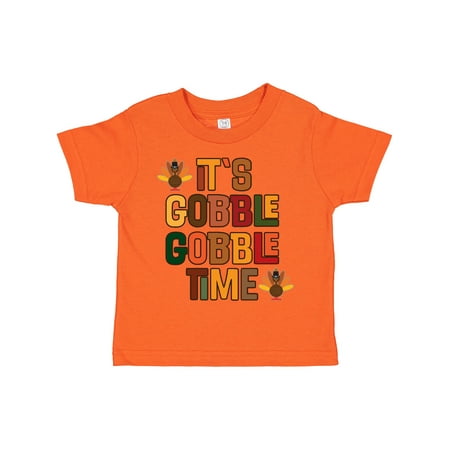 

Inktastic Thanksgiving Gobble Time Turkey Gift Toddler Boy or Toddler Girl T-Shirt