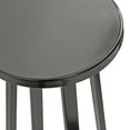 thumbnail image 6 of Kate and Laurel Zia Modern Metal Round Drink Table, 9 x 9 x 23, Gray Gunmetal, Contemporary Decorative Circle Pedestal Table for Living Room Display and Storage, 6 of 8