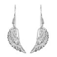 thumbnail image 1 of Sterling Silver Angel Wing Dangle Earrings, 1 of 1