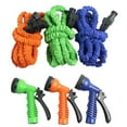 thumbnail image 5 of Expandable Flexible Deluxe Garden Water Hose w/ Spray Nozzle in Green (75ft) - CycloneSound, 5 of 5