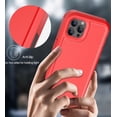 thumbnail image 6 of for iPhone 13 Pro Case with Screen Protector,[Built in Screen Protector][Shockproof][Dropproof],Full-Body Rugged Military Grade Protective for iPhone 13 Pro Case 6.1 in(Red/Black), 6 of 13