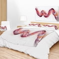 thumbnail image 3 of DESIGN ART Designart 'Tangled Pink Gold Waves' Abstract Throw Blanket, 3 of 5