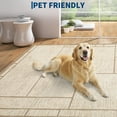 thumbnail image 2 of Memoryfield 10' x 13' Modern Geometric Area Rug, Low Pile Washable Non-Shedding Soft Rug, for Living Room Bedroom, Beige, 2 of 11