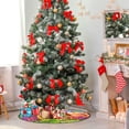 thumbnail image 6 of Coolnut Fairytale Candy Town Christmas Tree Mats Waterproof Tree Skirt, Colorful Lollipop Houses Xmas Tree Stand Tray Mat Floor Protector Pad for Holiday Party Decoration, 28.3", 6 of 6