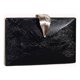 thumbnail image 1 of Bolso bandolera para mujer Cadena de moda PU brillante para asistir a banquetes (negro), 1 of 5