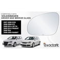 thumbnail image 3 of exactafit 8224L Driver Side Mirror Glass Replacement Fits VW Volkswagen EOS GTI Jetta Passat R32 Rabbit Left Hand 3m Adhesives, 3 of 8