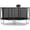 Black, variant on WOWLAND 15FT Trampoline for Adults and Kids 1500LBS Weight Capacity, Heavy Duty Outdoor Trampolines with Enclosure Net, Kids Trampoline with Basketball Hoop and Lights, Birthday Gift