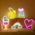 thumbnail image 3 of HIBIBUD Neon Light Vivid Contrast Neon Signs Hang Or Place Neon Lights for Bedroom Style, 3 of 4