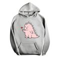thumbnail image 4 of Sudadera Casual Gibobby con Capucha Estampado de Dinosaurio Rosa XXL, 4 of 5