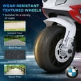 thumbnail image 5 of Aosom 6V Kids Motorcycle Licensed BMW with Headlight, Music, Red, 5 of 9