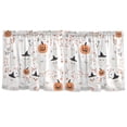 thumbnail image 7 of Yayeee Kitchen Curtains Tier Set of 2 Light Filtering 57"x36" Over Sink Window Panels, Ghost Design, 7 of 7