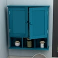 thumbnail image 6 of Turquoise Bathroom Cabinet - 2 Door Adjustable Shelves, Over The Toilet Storage, Wall Mounted Medicine Cabinet, 6 of 17