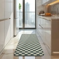 thumbnail image 4 of Navy and Beige Checkerboard Pattern Kitchen Rug Mat,Kitchen Runner Rugs Non Skid Washable,Decorative Kitchen Floor Mats for Kitchen,Sink,Laundry,17"x47.2", 4 of 7