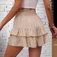 thumbnail image 5 of Oversized Wide-Leg Shorts with Skirt-like Drape Non-Stretch High-Waisted Culottes Loose Flowery Summer Bottom with Side Pockets and Adjustable Drawstring Waistband, 5 of 15