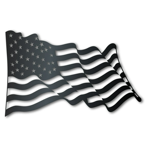 Metal American Flag Wall Art | Metal USA Sign | Indoor Outdoor | Up to 46" | Over 20 Color Options 10