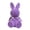 B, variant on AZXY Easter Bunny Decorations, 12.2" Large Purple Flocked Rabbit Figurine with Purple Bow, Cute Tabletop Decor for Home Office Indoor Party, Festive Holiday Ornament Gift for Spring Decor