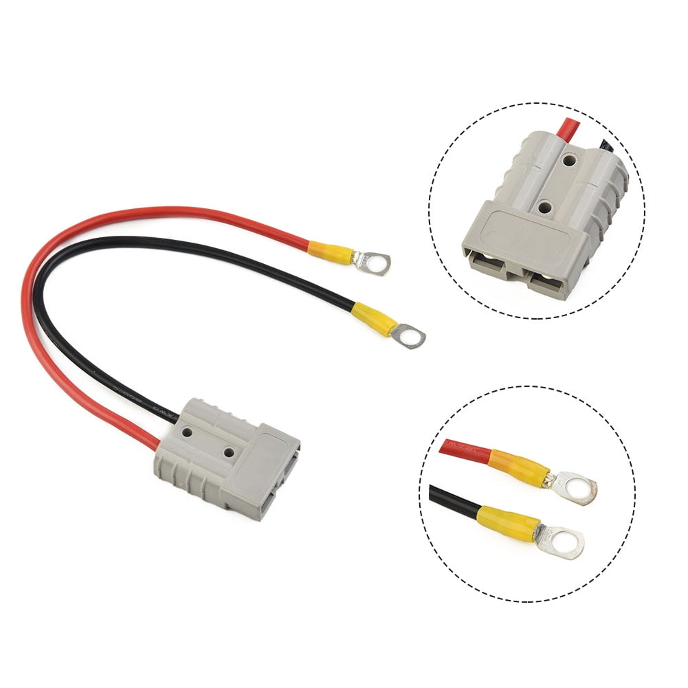 Mingyiq 50A For Anderson Plug Lead to Lug M8 Terminal Battery Charging