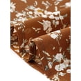 thumbnail image 6 of DARING DIVA Women's Floral Maxi Skirt Elastic High Waist A Line Skirts X-Small Brown, 6 of 6