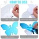 thumbnail image 4 of 17 piezas 3D acrílico espejo pared decoración pegatinas extraíble mariposa espejo pared pegatinas DIY mariposa espejo (plata) JAMW Sencillez, 4 of 5